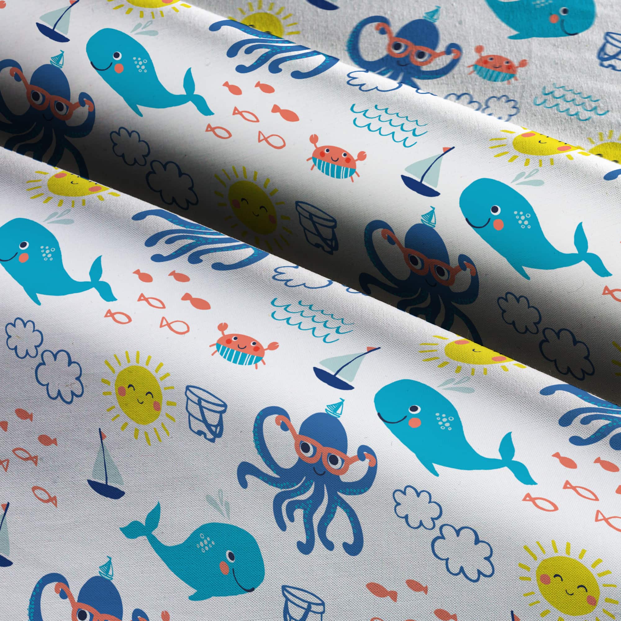 Springs Creative Love the Sea Cotton Fabric
